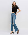 Exuberant Distressed Stretch Denim