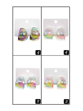 Chrissy Iridescent Hoop Earrings