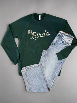 Eagles Go Birds Embroidered Sweatshirt