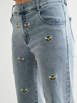 Bee Happy Straight Leg Jeans