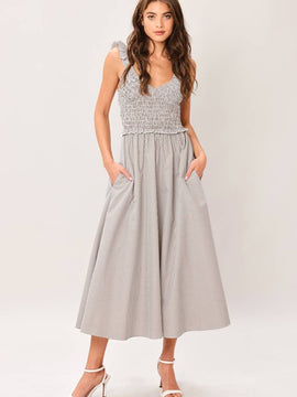 Fiona Striped Midi Dress