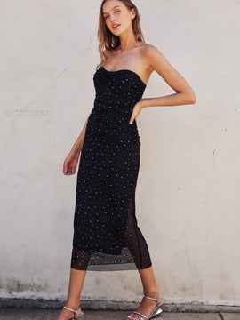 Mesh So Well Sweetheart Bodycon Maxi Dress