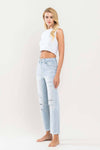 Youth Crop Distressed Denim