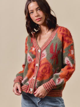 Madison Floral Cardigan