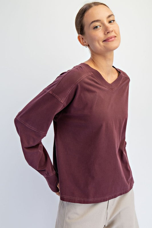 Ollie Pigment Washed Top