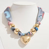Puffy Charm Heart Necklace