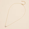Crystal Solitaire Charm Necklace 18K