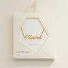 Mama Script Necklace 18K