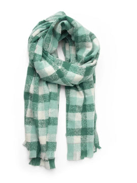 Gains Oversized Checkered Scarf