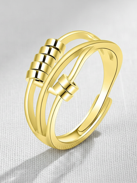 Three-Ring Adjustable Spinner Ring