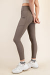 Refresh Ribbed Leggings with Pocket