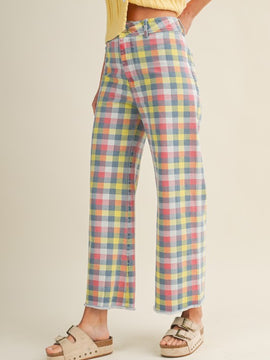 Daydreamer Checkered Wide Leg Pants