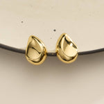 Modern Sculptural Teardrop Earrings