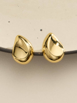 Modern Sculptural Teardrop Earrings