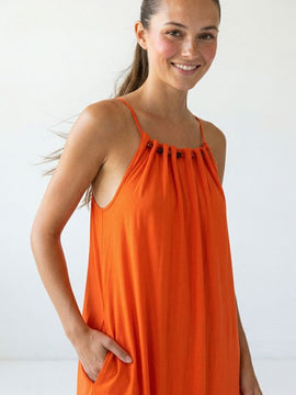 Belinda Beaded Halter Dress