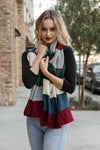Collegiate Rib Knit Scarf
