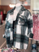 Eagles Head Into The Wind Flannel Shacket