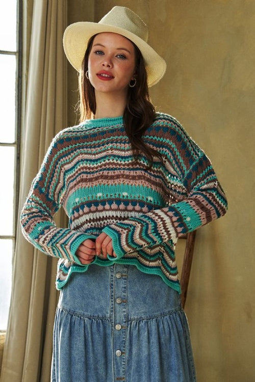 Stack Crochet Sweater