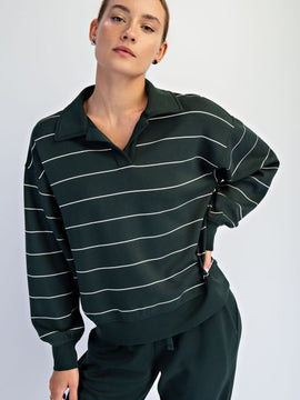Mika Scuba Polo Sweatshirt