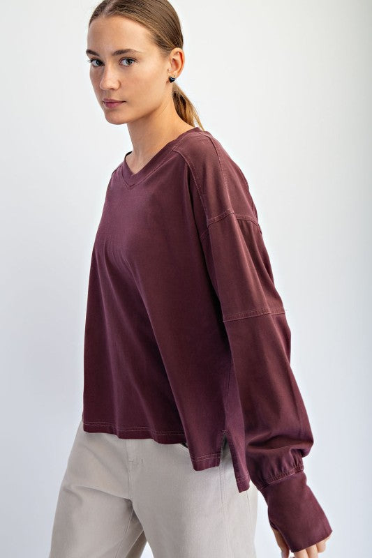 Ollie Pigment Washed Top