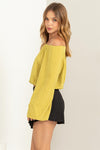 Cherlyn Textured Off Shoulder Top