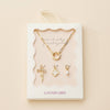 Embrace Charm Necklace with Clover and Pearl