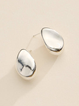 Modern Sculptural Teardrop Earrings