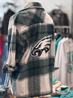 Eagles Head Into The Wind Flannel Shacket