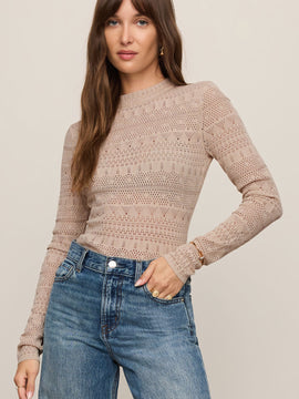 Avery Pointelle Top