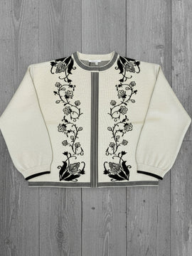 Avelina Plush Floral Sweater