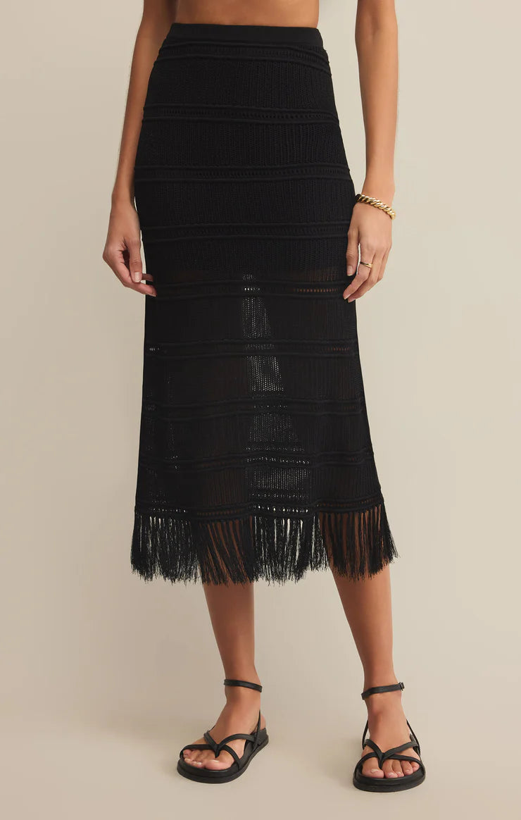 Flynn Crochet Midi Skirt