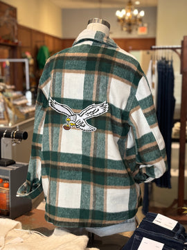Eagles Play On Flannel Shacket