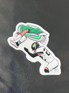 Reverse Hurdle Barkley Sticker