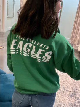 Eagles 1/4 Mock Neck Pullover