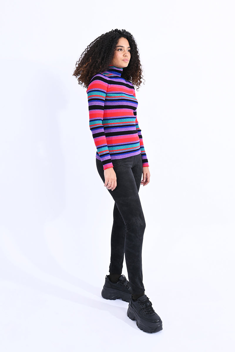 Michelle Striped Knit Sweater