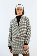 Mathis Houndstooth Frayed Jacket