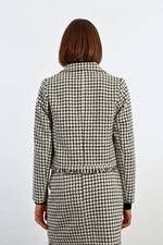 Mathis Houndstooth Frayed Jacket