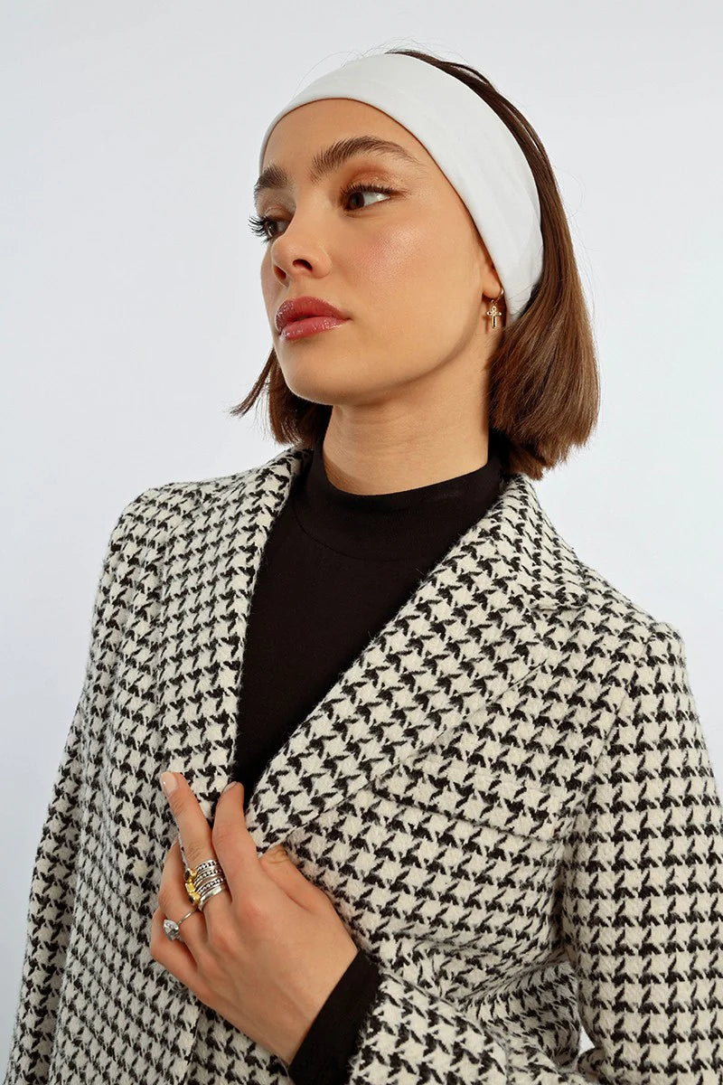 Mathis Houndstooth Frayed Jacket