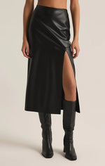 Metropolitan Leather Skirt