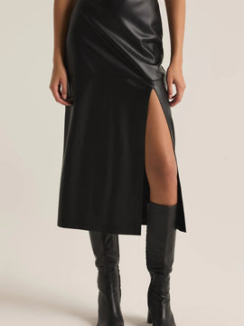 Metropolitan Leather Skirt