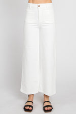 A Line Patch Pocket Jeans