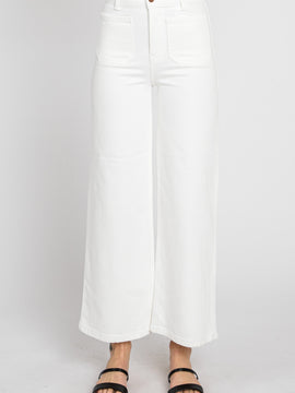 A Line Patch Pocket Jeans