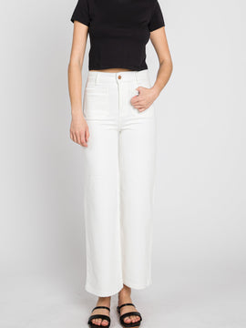 A Line Patch Pocket Jeans