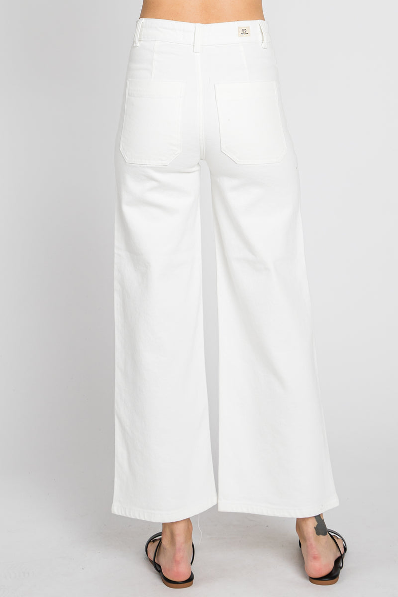 A Line Patch Pocket Jeans