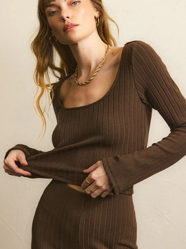 Madeline Long Sleeve Rib Top