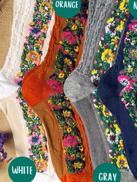 Boheme Flower Socks
