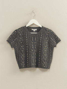 Caplan Rhinestone Sweater