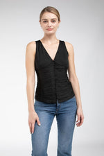 Olivia Ruched Sleeveless Top