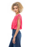 Mykonos Pleated Shoulder Top