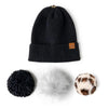 Snap It Mix & Match Pom Beanie